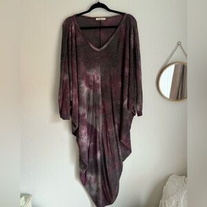 Anthropologie Love In Sweater Dress in Spilled Merlot